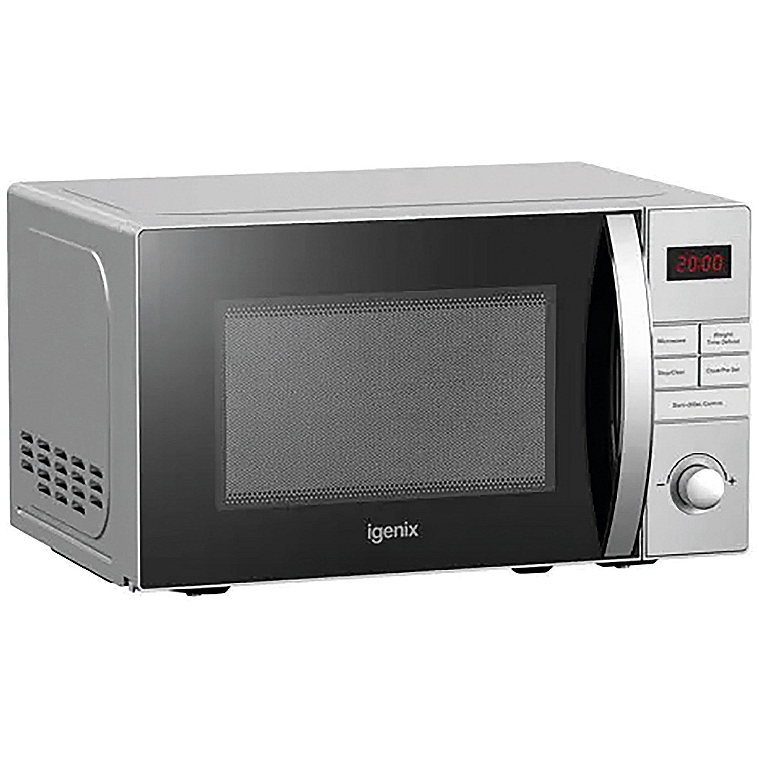 Igenix Stainless Steel Digital Microwave, 800W, 20 Litre