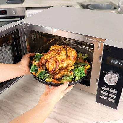 Statesman Silver Digital Combination Microwave, 900W, 30 Litre