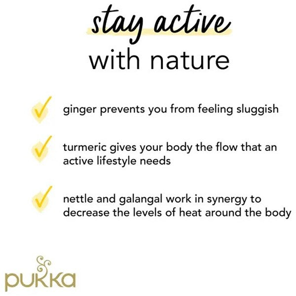 Pukka Turmeric Active Organic Tea Bags, Pack of 20