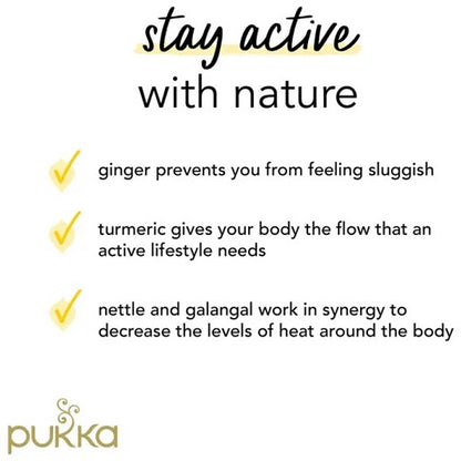 Pukka Turmeric Active Organic Tea Bags, Pack of 20