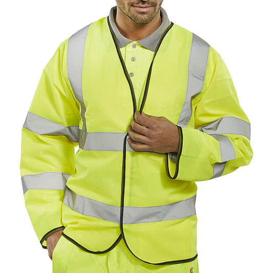 Beeswift Long Sleeve Jerkin, Saturn Yellow, 4XL Easy2Order : PKJENG4XL