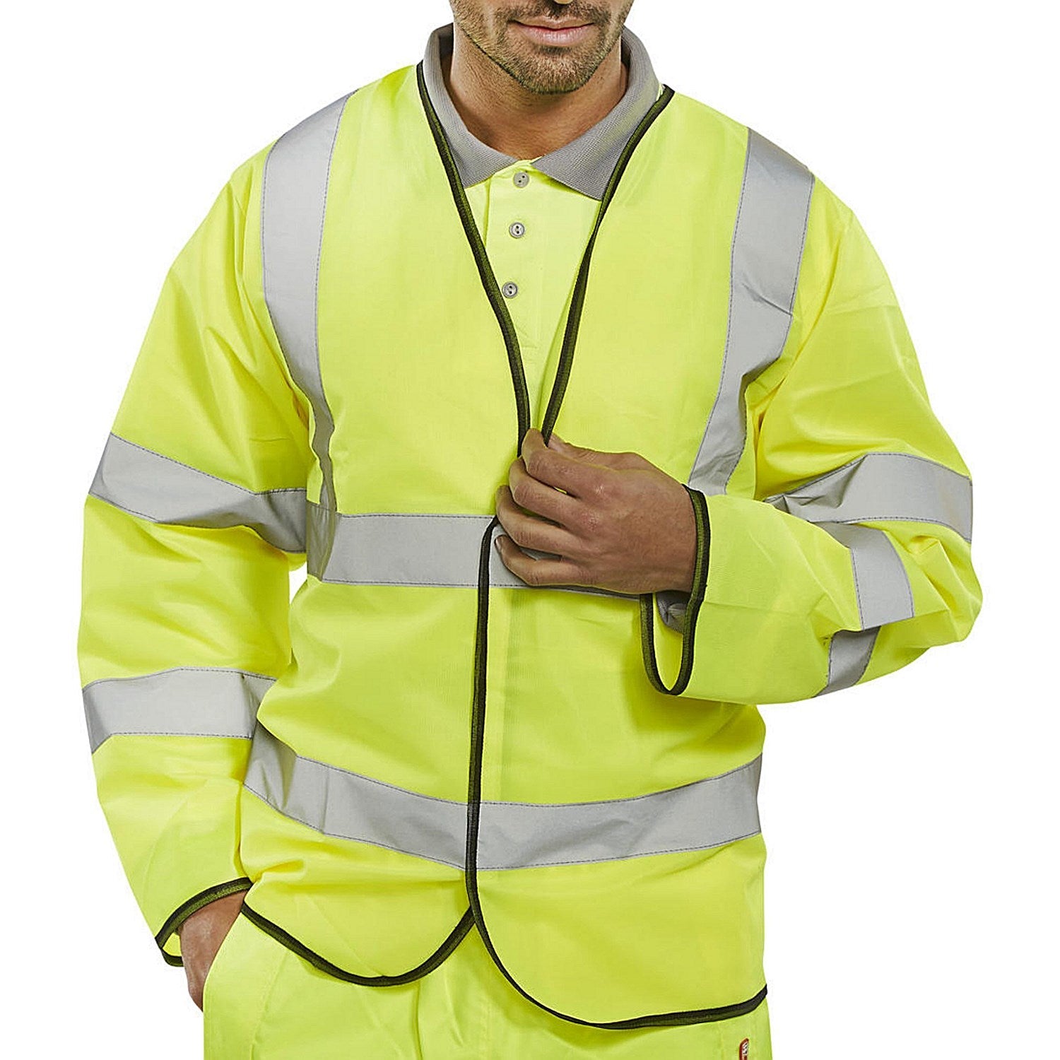 Beeswift Long Sleeve Jerkin, Saturn Yellow, 5XL Easy2Order : PKJENG5XL