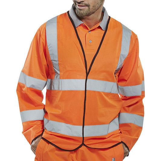 Beeswift Long Sleeve Jerkin, Orange, 3XL Easy2Order : PKJENGORXXXL
