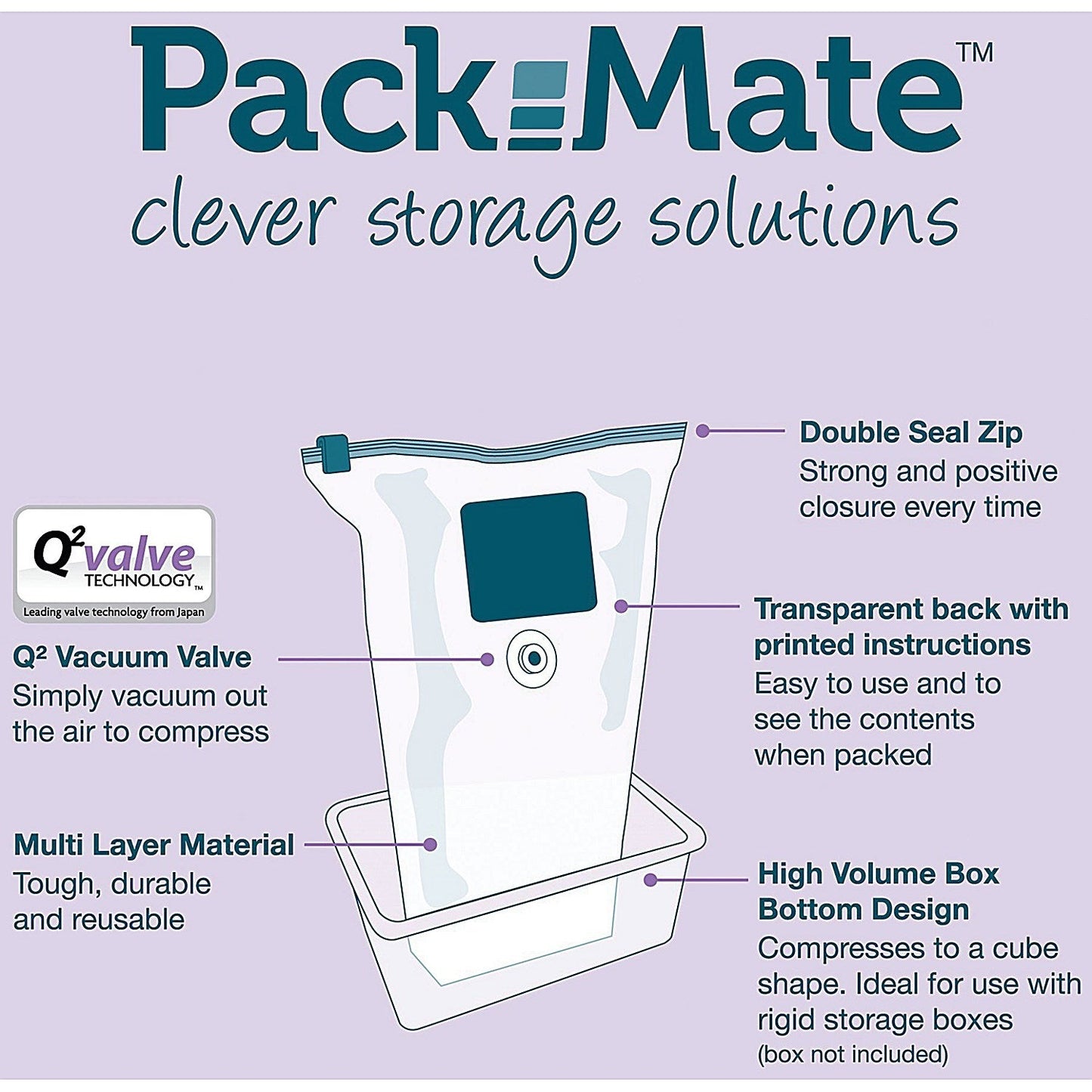 Packmate Extra Large Volume Vacuum Storage Bags (Pack of 2)