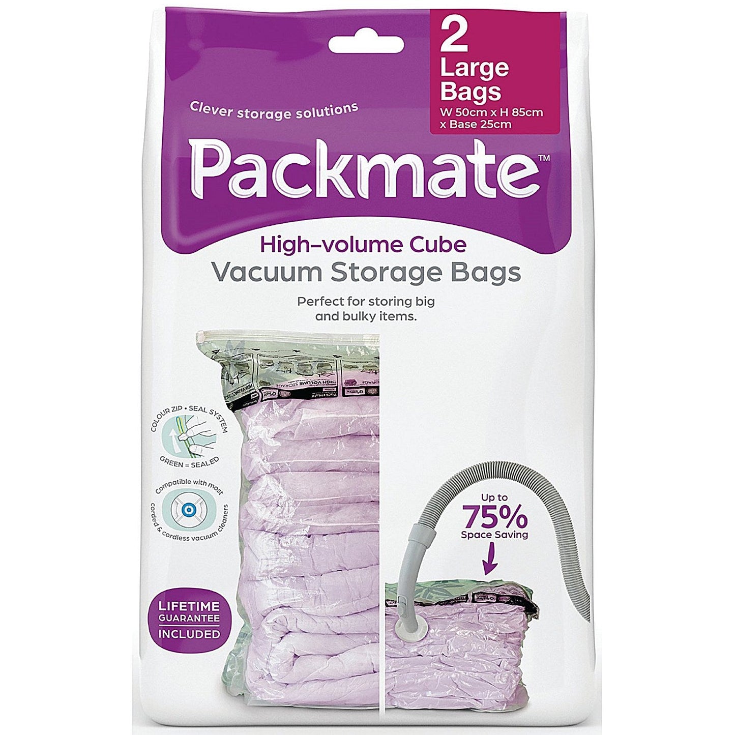 Packmate Large Volume Vacuum Storage Bags (Pack of 2)