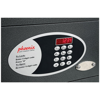 Phoenix Dione Hotel Security Safe with Electronic Lock Graphite SS0311E