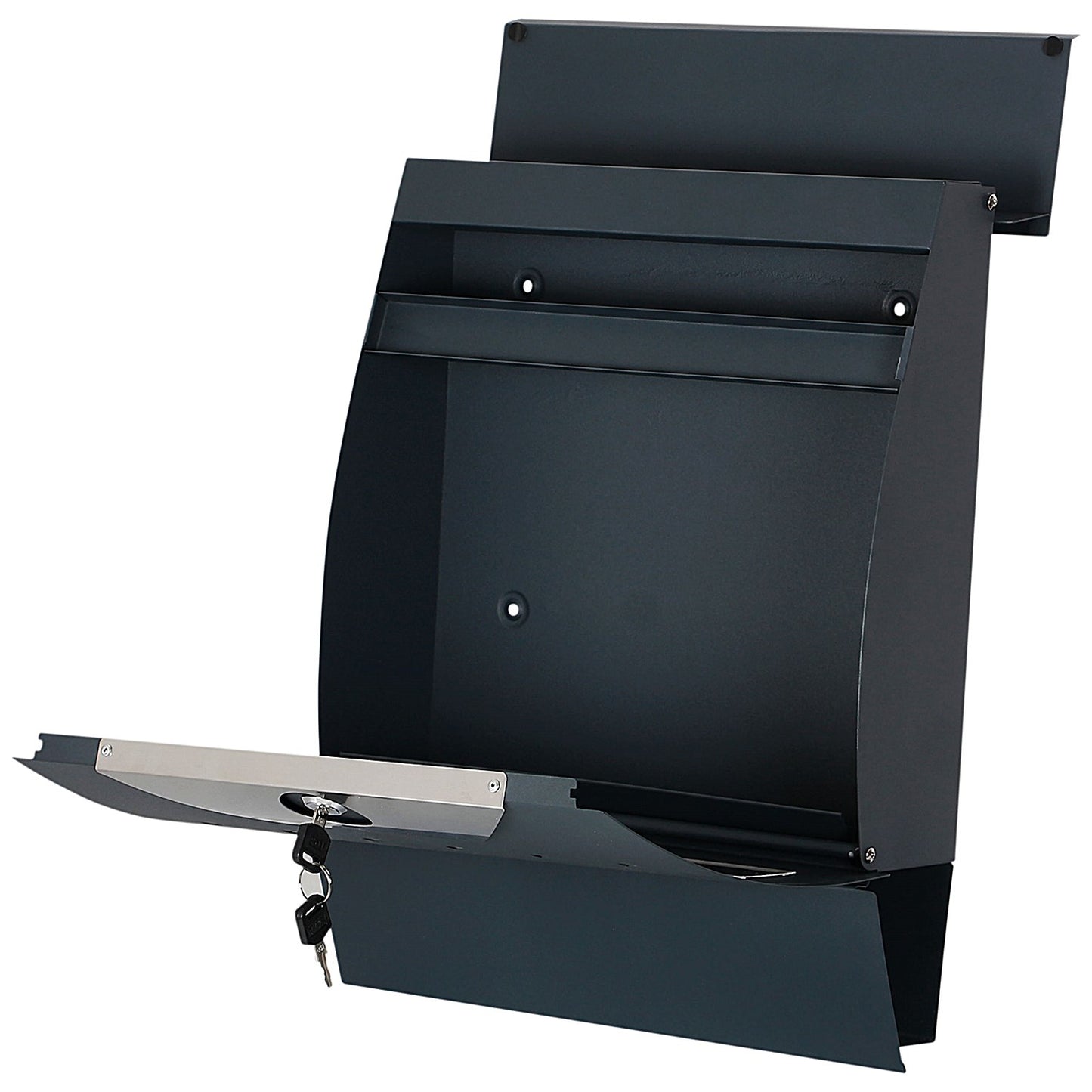 Phoenix Estilo Front Loading Letter Box, Graphite