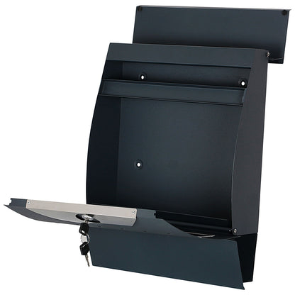 Phoenix Estilo Front Loading Letter Box, Graphite