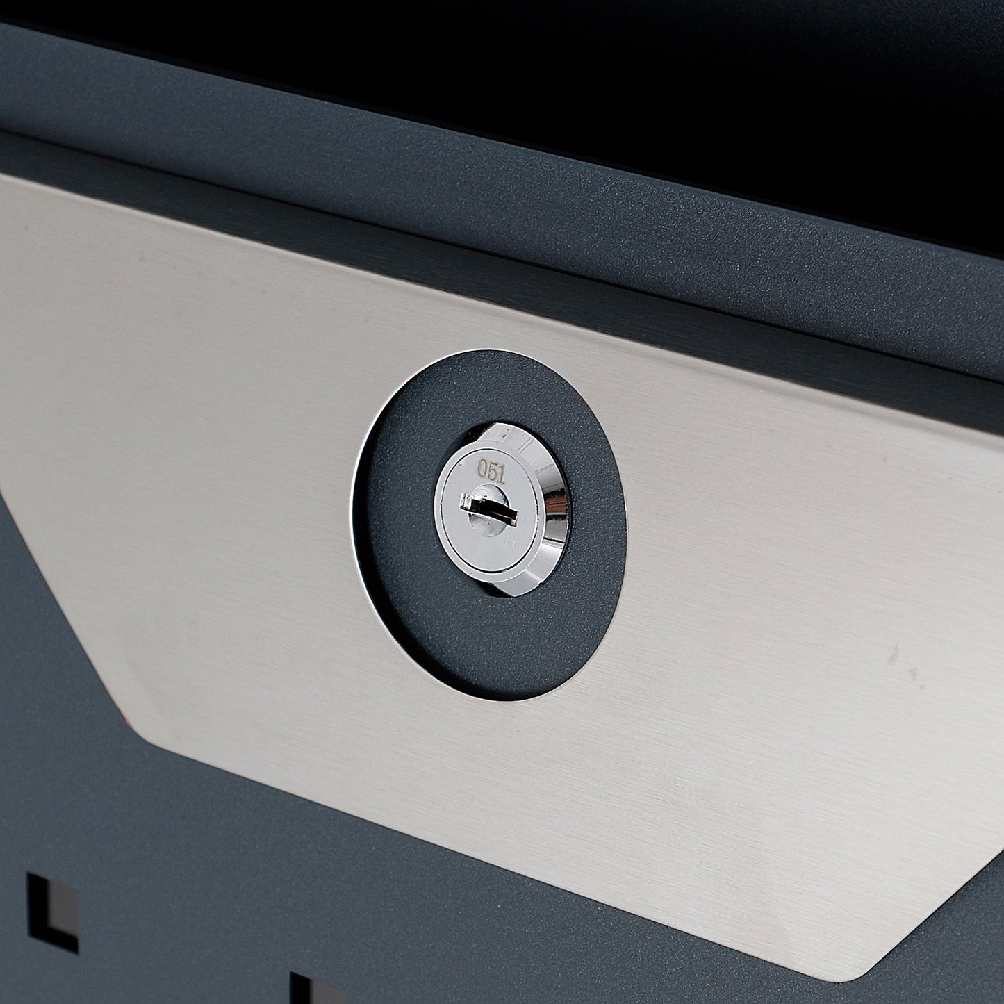 Phoenix Estilo Front Loading Letter Box, Graphite