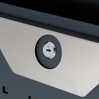 Phoenix Estilo Front Loading Letter Box, Graphite