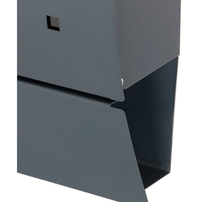 Phoenix Estilo Front Loading Letter Box, Graphite
