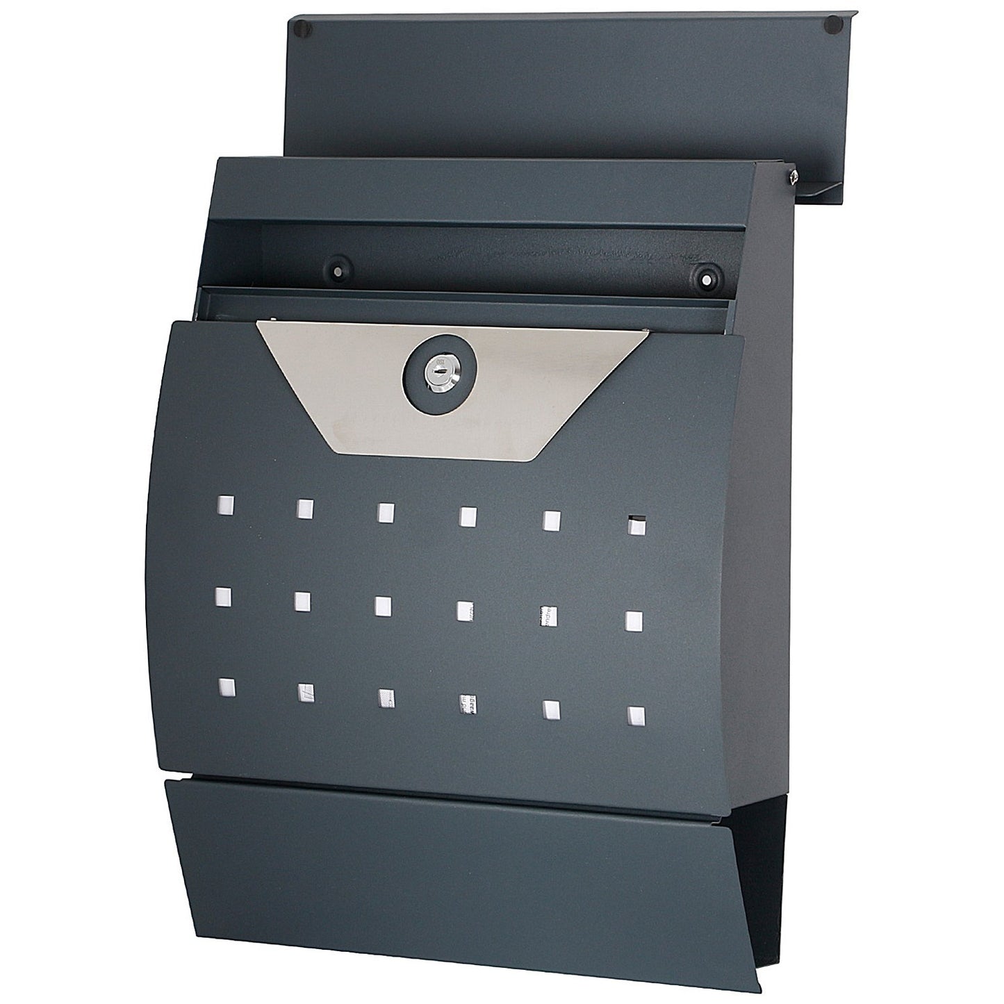Phoenix Estilo Front Loading Letter Box, Graphite