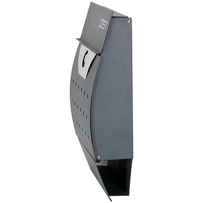 Phoenix Estilo Front Loading Letter Box, Graphite