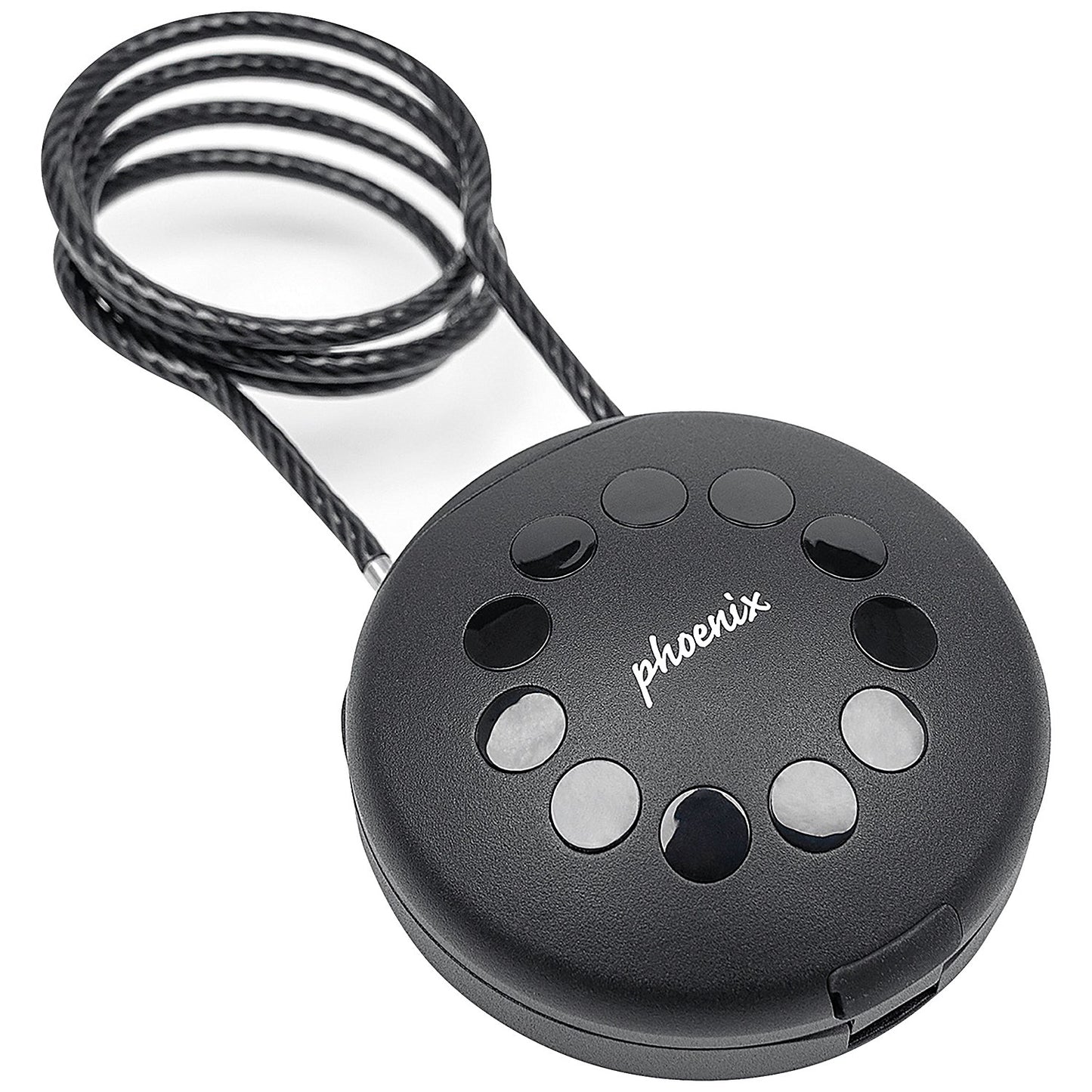 Phoenix Palm Smart Key Safe with Electronic Lock and Security Cable, Black