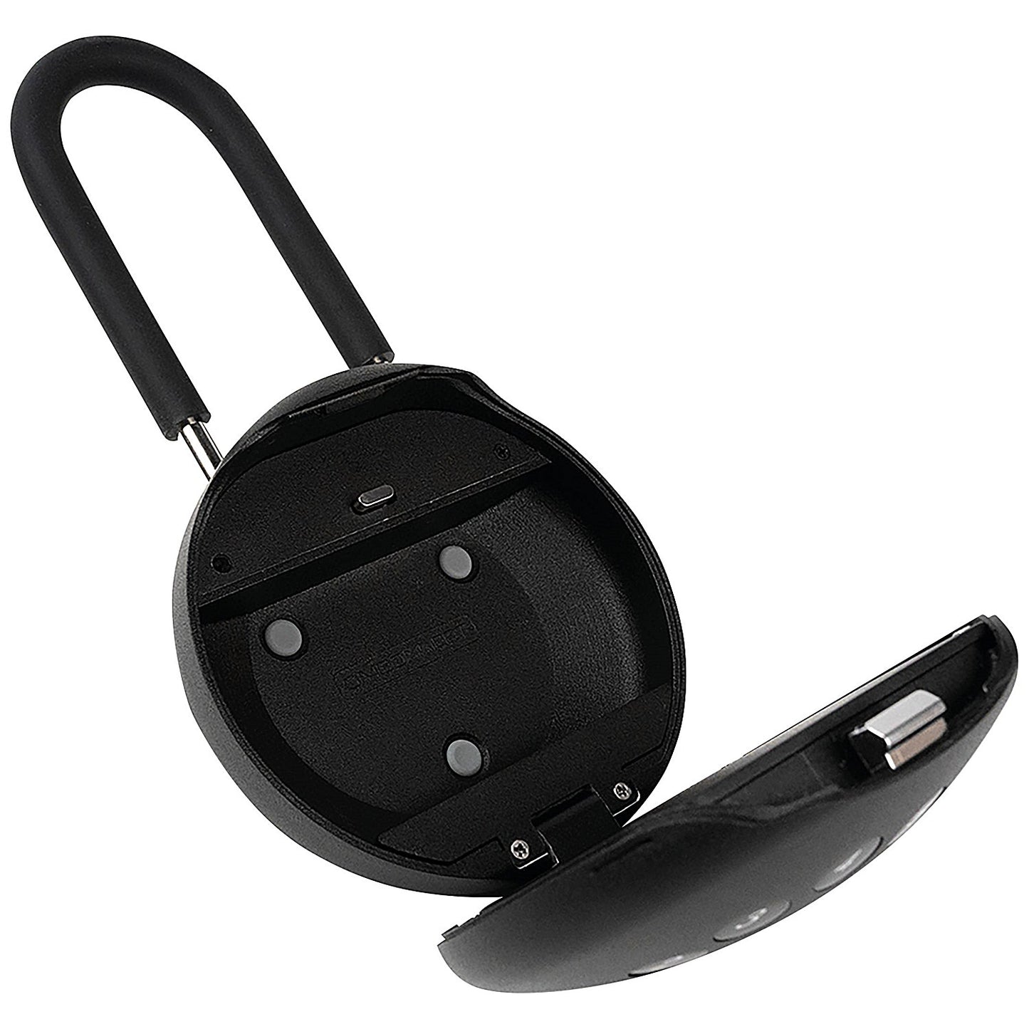 Phoenix Palm Smart Key Safe with Electronic Lock and Padlock Shackle, Black