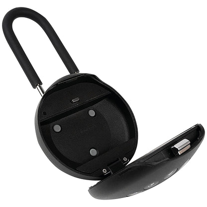 Phoenix Palm Smart Key Safe with Electronic Lock and Padlock Shackle, Black