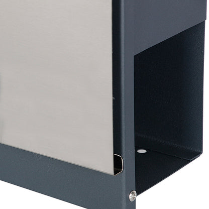 Phoenix Estilo Top Loading Letter Box, Grey