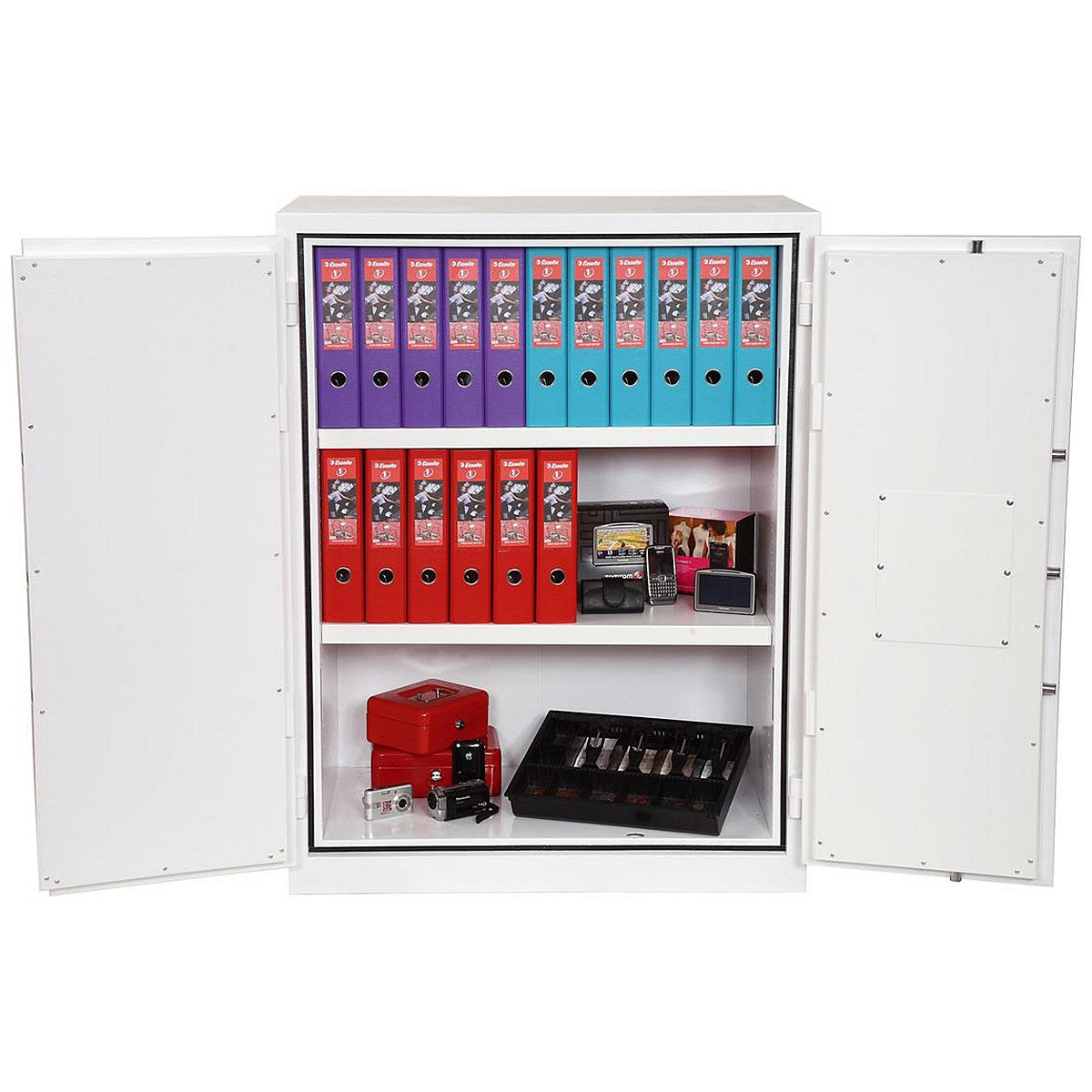 Phoenix Fire Ranger Steel Storage Cupboard, Fire and Burglary Resistant, 106kg, 359 Litre