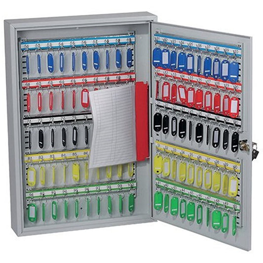 Phoenix Commercial Key Cabinet 100 Hook Grey KC0603K