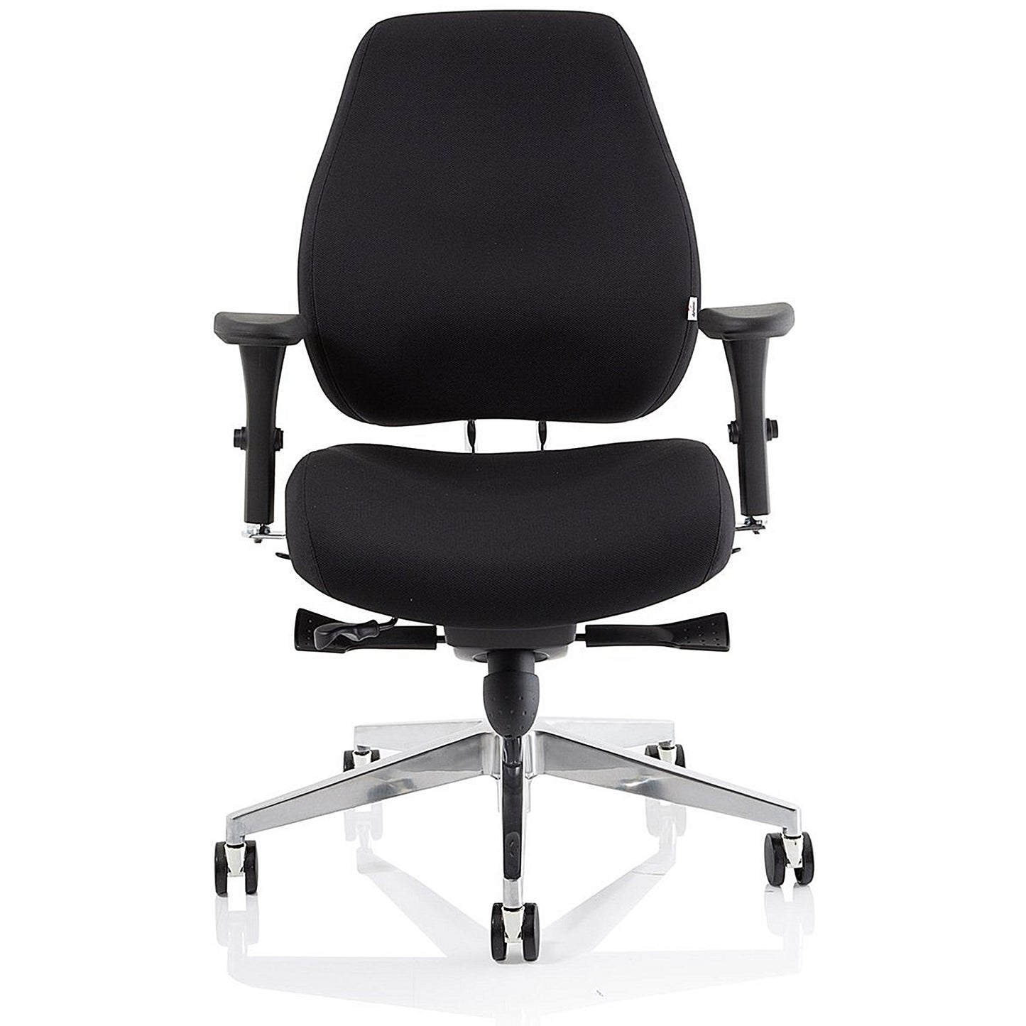Chiro Plus Ergo Posture Chair, Height Adjustable Arms, Black