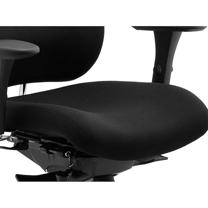 Chiro Plus Ergo Posture Chair, Height Adjustable Arms, Black