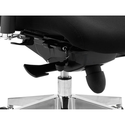 Chiro Plus Ergo Posture Chair, Height Adjustable Arms, Black
