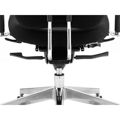 Chiro Plus Ergo Posture Chair, Height Adjustable Arms, Black