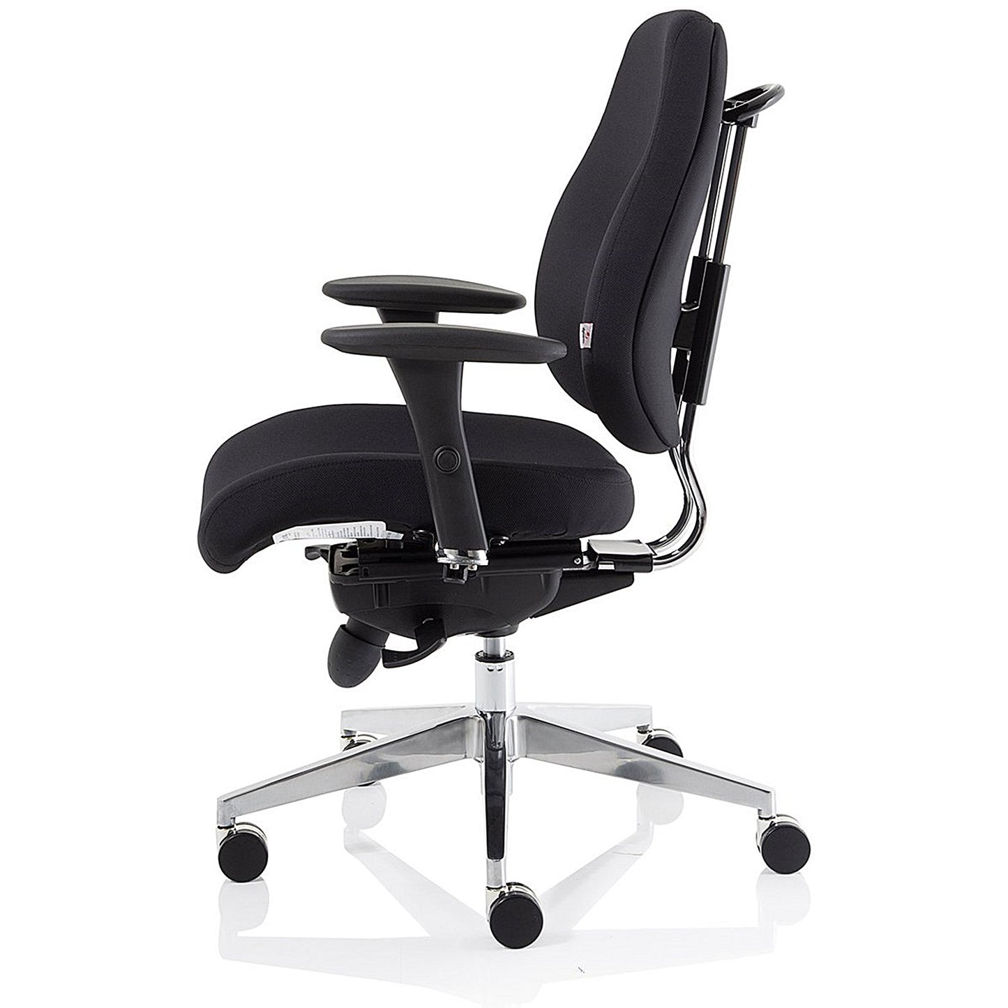 Chiro Plus Ergo Posture Chair, Height Adjustable Arms, Black