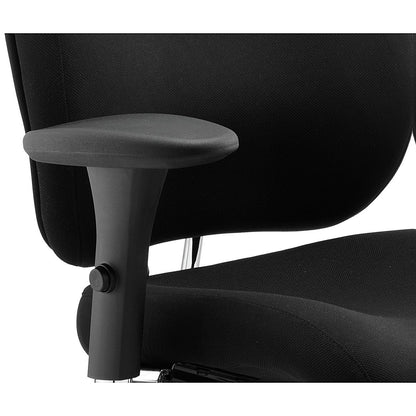 Chiro Plus Ergo Posture Chair, Headrest, Height Adjustable Arms, Black