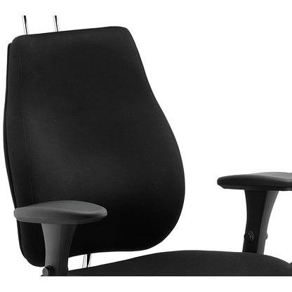 Chiro Plus Ergo Posture Chair, Headrest, Height Adjustable Arms, Black