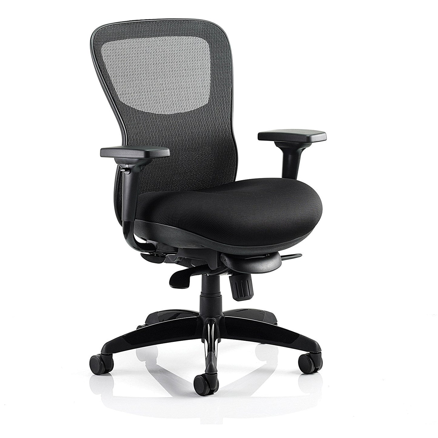 Stealth Shadow Ergo Mesh Back Posture Chair, Height Adjustable Arms, Black
