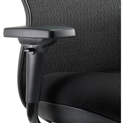 Stealth Shadow Ergo Mesh Back Posture Chair, Height Adjustable Arms, Black