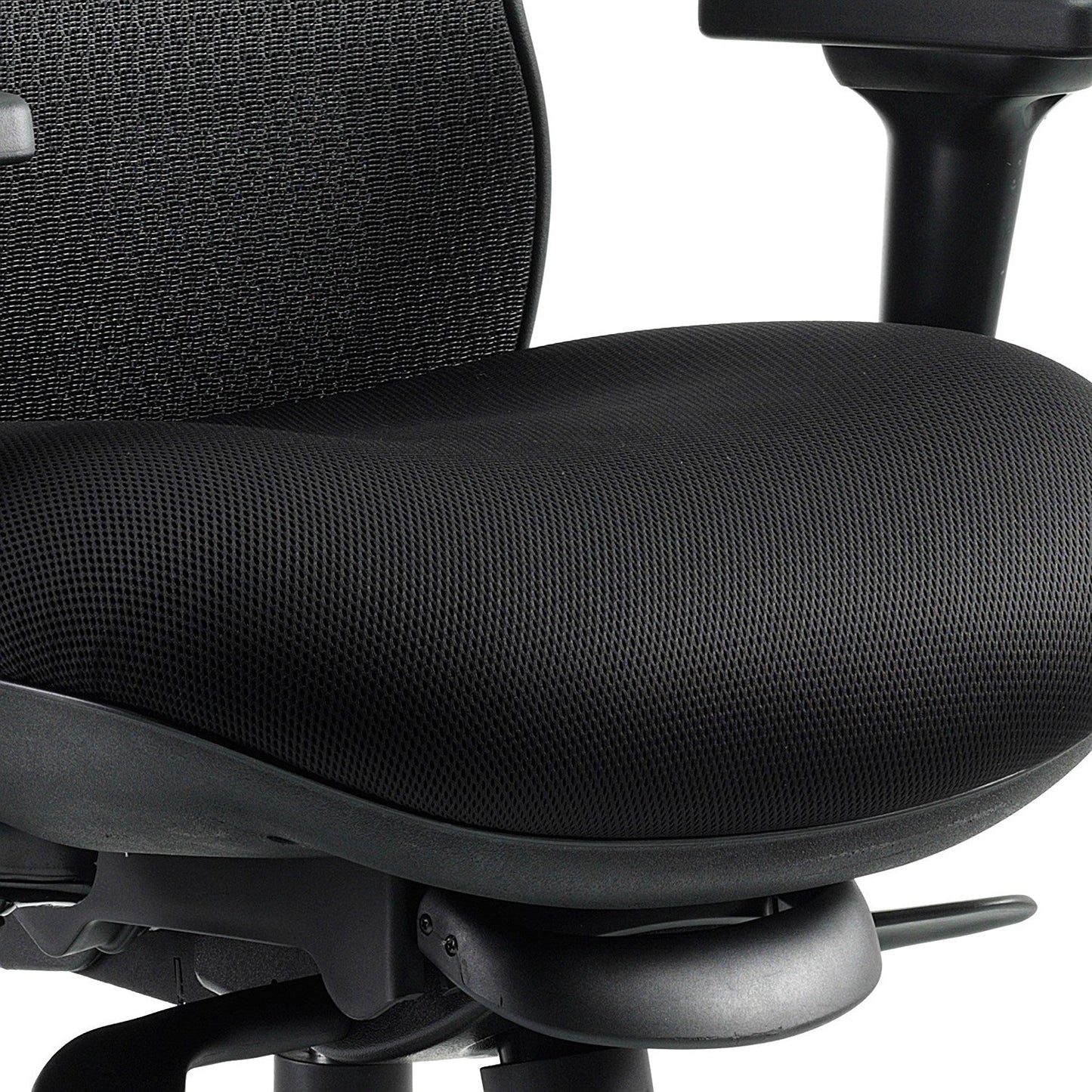 Stealth Shadow Ergo Mesh Back Posture Chair, Height Adjustable Arms, Black
