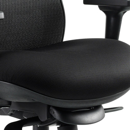 Stealth Shadow Ergo Mesh Back Posture Chair, Height Adjustable Arms, Black