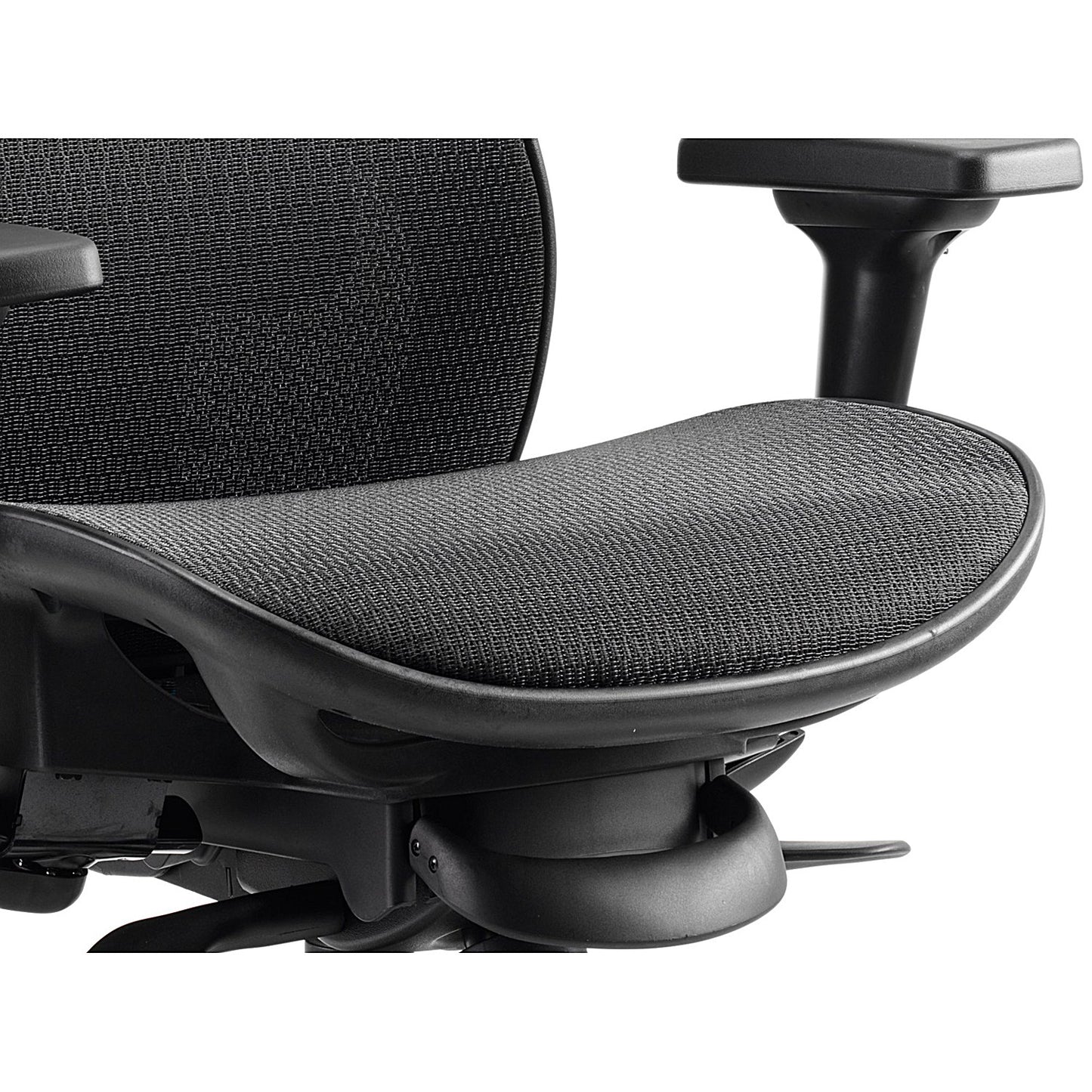 Stealth Shadow Ergo Mesh Back Posture Chair, Height Adjustable Arms, Black