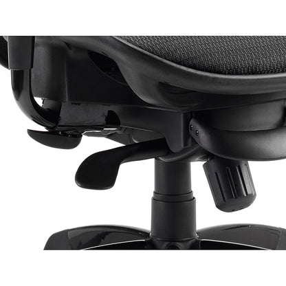 Stealth Shadow Ergo Mesh Back Posture Chair, Height Adjustable Arms, Black