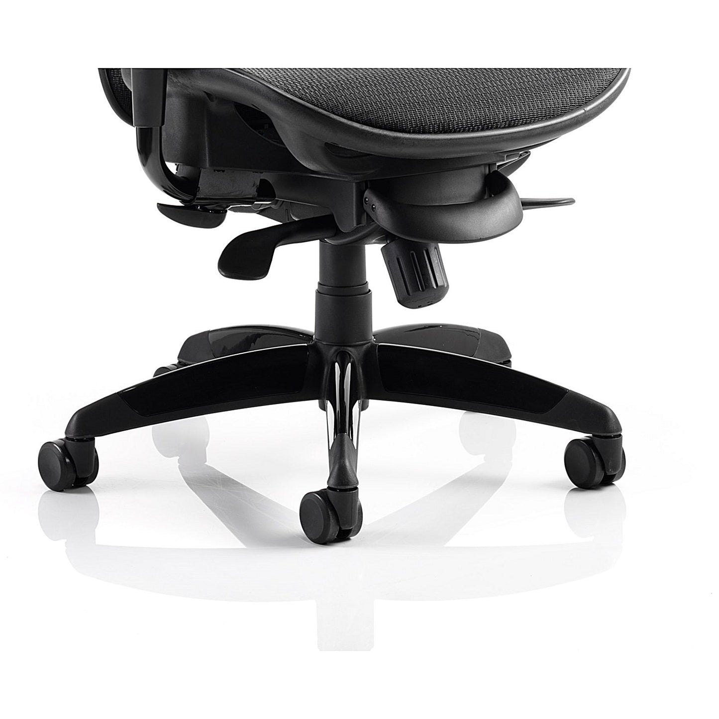 Stealth Shadow Ergo Mesh Back Posture Chair, Height Adjustable Arms, Black