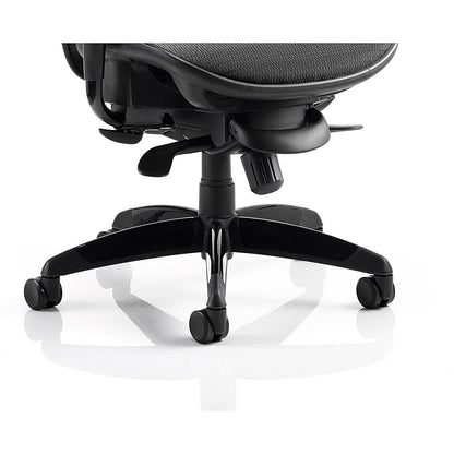 Stealth Shadow Ergo Mesh Back Posture Chair, Height Adjustable Arms, Black