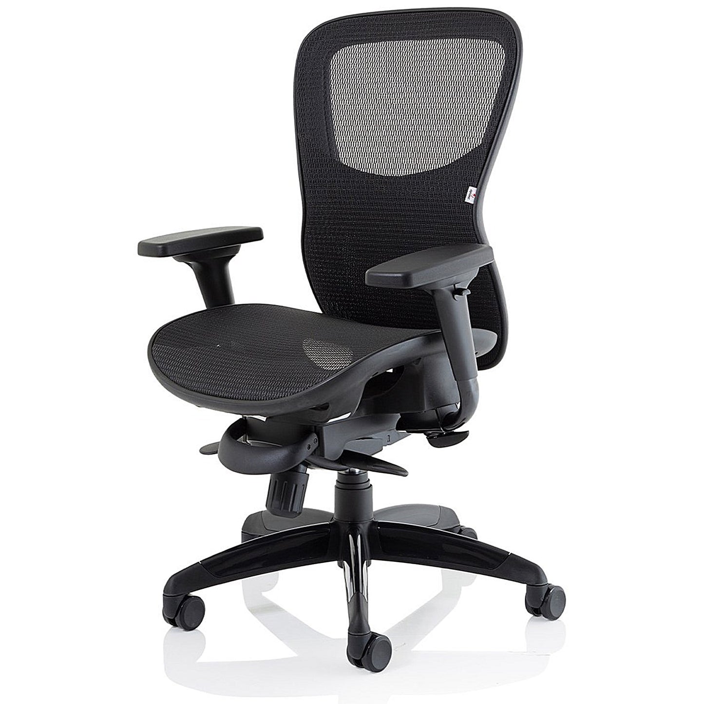 Stealth Shadow Ergo Mesh Back Posture Chair, Height Adjustable Arms, Black