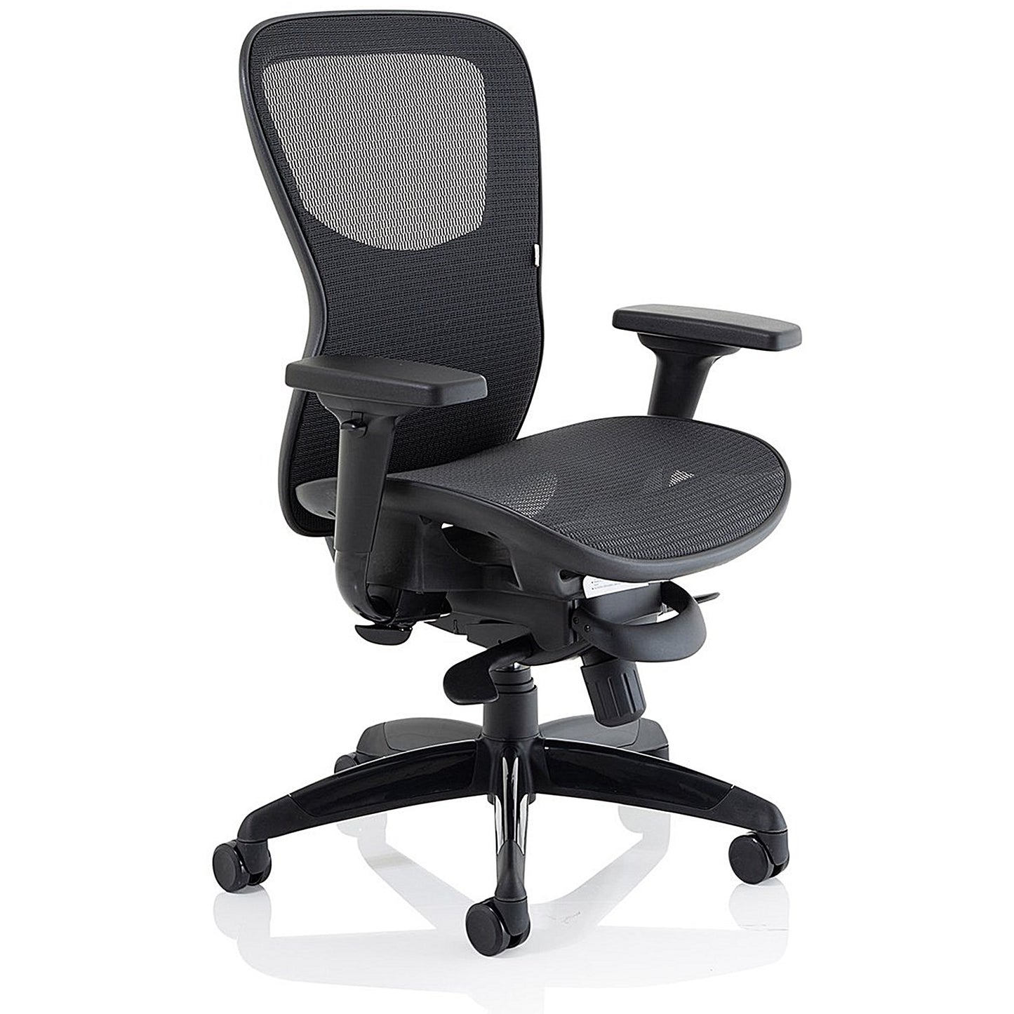 Stealth Shadow Ergo Mesh Back Posture Chair, Height Adjustable Arms, Black