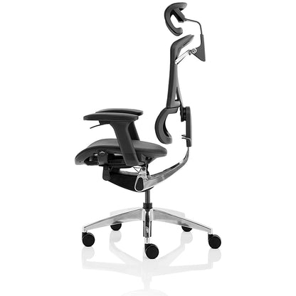 Ergo Click Plus Mesh Operator Chair, Headrest, Height Adjustable Arms, Black