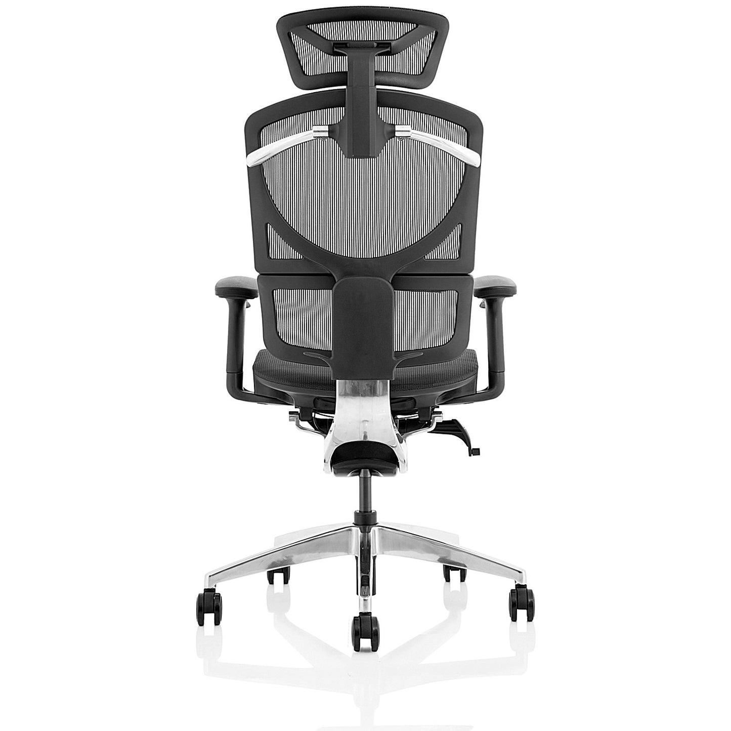 Ergo Click Plus Mesh Operator Chair, Headrest, Height Adjustable Arms, Black