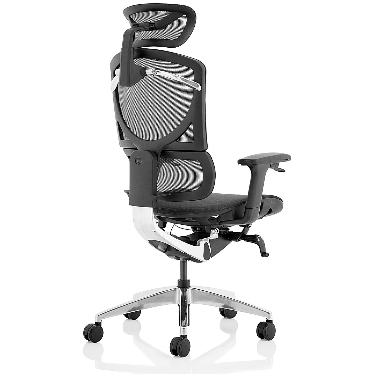 Ergo Click Plus Mesh Operator Chair, Headrest, Height Adjustable Arms, Black