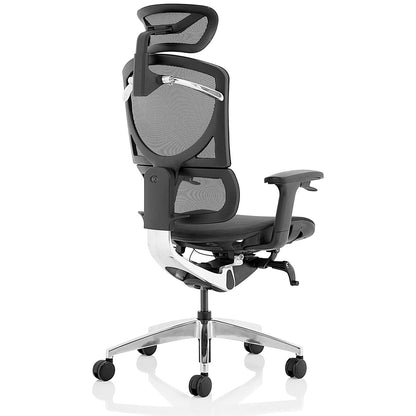 Ergo Click Plus Mesh Operator Chair, Headrest, Height Adjustable Arms, Black