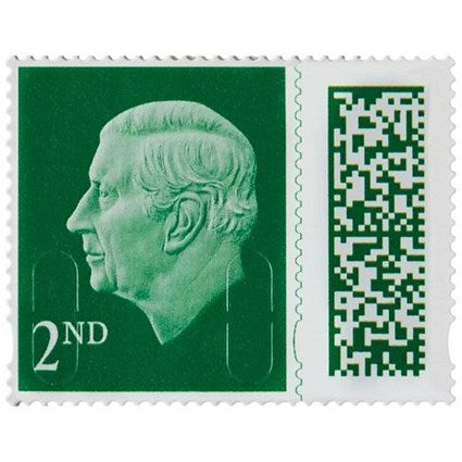 Royal Mail Second Class Postage Stamp Sheet, Pack of 50