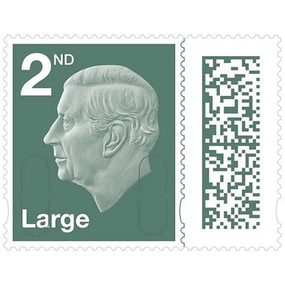 Royal Mail Second Class Large Postage Stamp Sheet, Pack of 50
