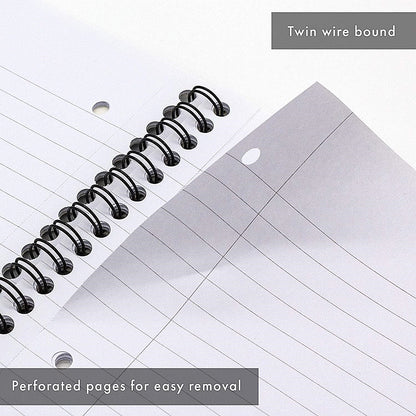 Pukka Pad Easy-Riter Wirebound Notebook, A4, Ruled with Margin, 150 Pages, Blue, Pack of 3