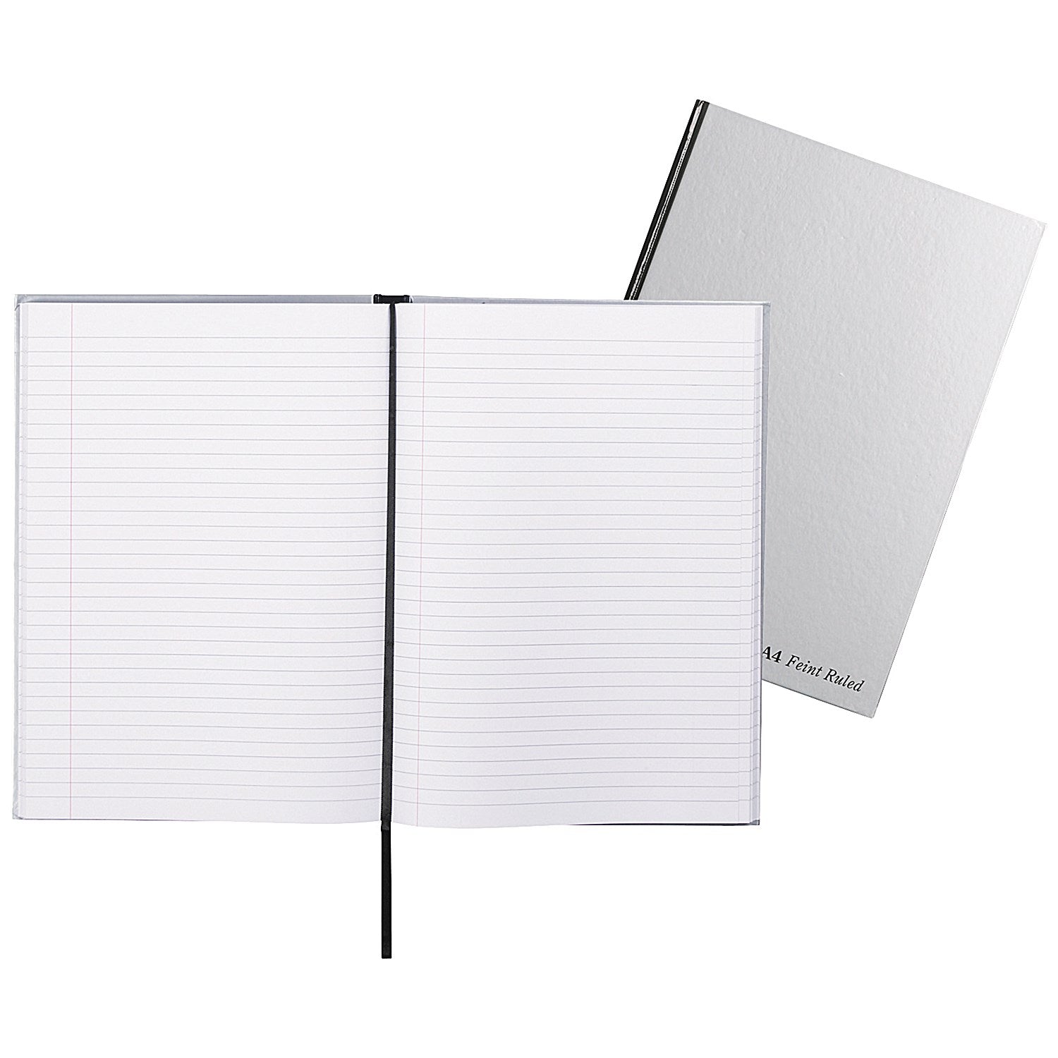 Pukka Pad Casebound Notebook, A4, Ruled, 192 Pages, Silver, Pack of 5