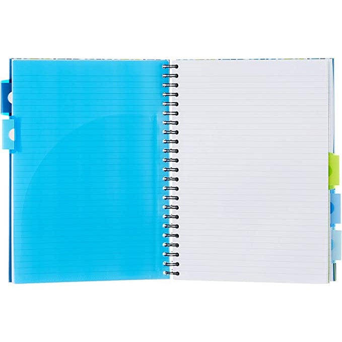 Pukka Pad Project Wirebound Notebook, A4, Ruled & Perforated, 250 Pages, Multicoloured, Pack of 3