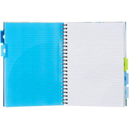 Pukka Pad Project Wirebound Notebook, A4, Ruled & Perforated, 250 Pages, Multicoloured, Pack of 3